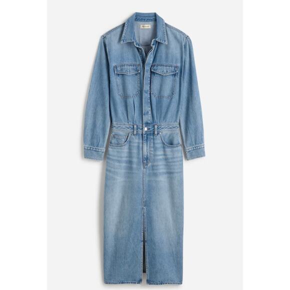 Madewell Dresses & Skirts - Madewell Denim Midi Shirtdress - Altoona Wash - Size 8 (new) $168.00